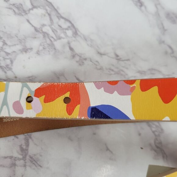 Fossil Floral Patterned Women's Leather Belt - Picture 5 of 12